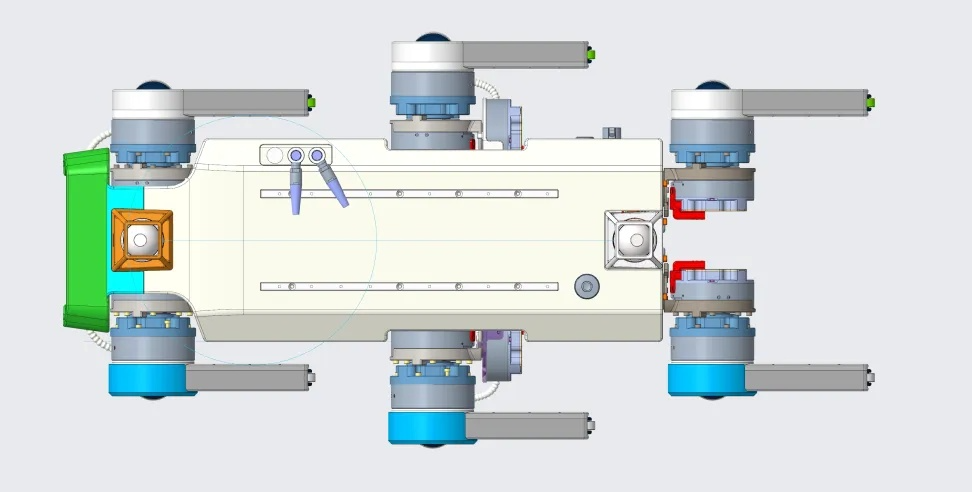 Installation position of Livox Mid-360 on IS (top view)
